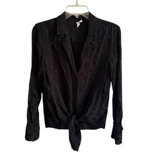 Treasure & Bond Black Floral Blouse